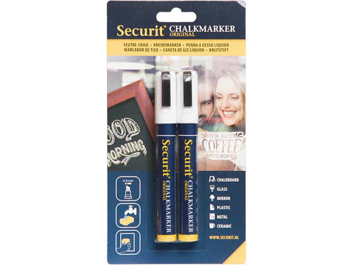 Marcador de Giz SECURIT 2-6 mm Branco