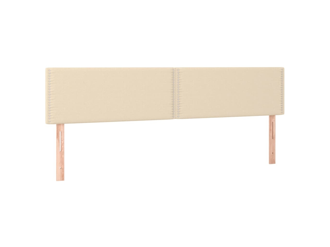 Cabeceira de cama 2 peças em tecido creme 90x5x78/88 cm MAISON EXCLUSIVE