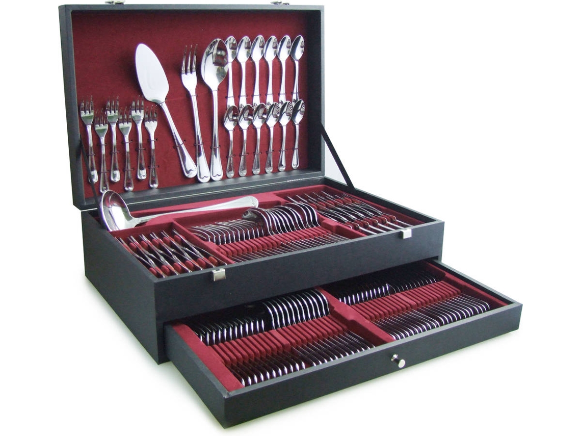 Faqueiro UTILINOX Luxemburgo (Aço Inoxidável - 130 Peças)