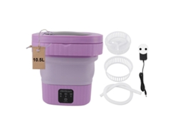 Laxiscreed Mini Máquina De Lavar Portátil E Automática, 10.5l Para Roupas Íntimas E Uso Doméstico