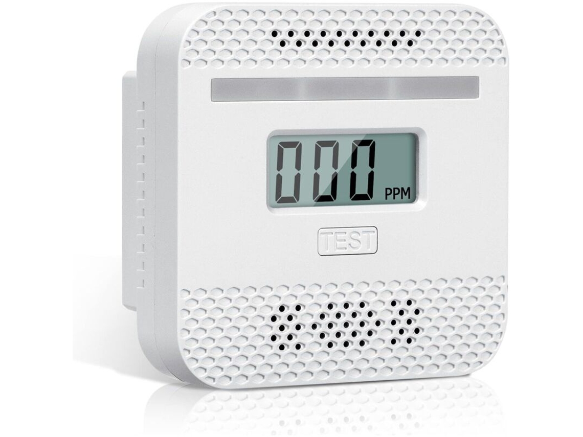 Detector Inteligente De Monóxido De Carbono Com Visor Lcd, Botão De Teste E Indicador Led, Em Conformidade Com A Norma En 50291