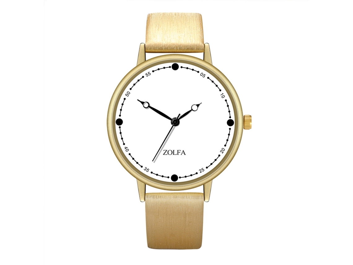 Reloj De Pulsera Unisex De Cuarzo Con Dial Redondo, Moda (oro)