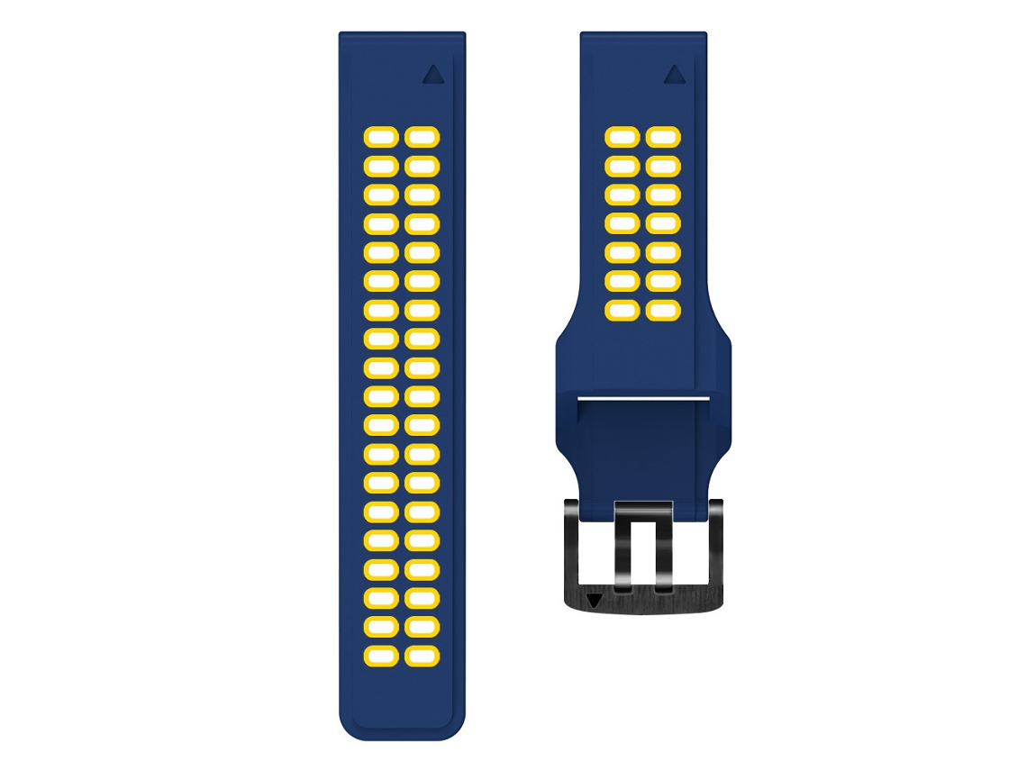 Pulseira de Silicone à Prova D'água para Garmin Fenix 5/6/7/8, 22 mm, Azul e Vermelho SIURN