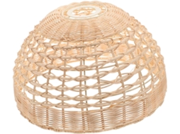 Luminária de Vime Trançado com Luz Natural, Moderna e Elegante, Ideal para Sala de Estar, Quarto, Cozinha e Ambientes Diversos. SFUSHOS