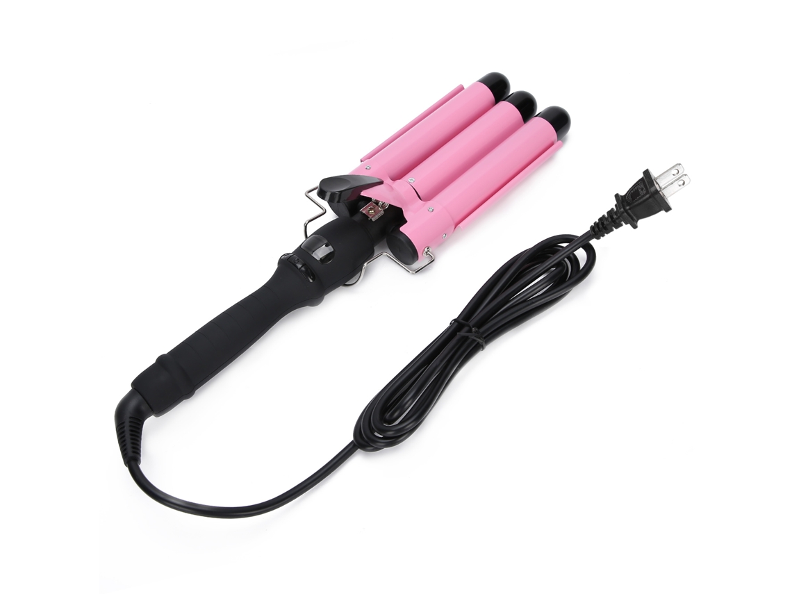2026 plancha Rizadora de Cabelo de Triplo Tubo Lcd 25mm/1polegada Ferramenta de Penteado Elétrica Plugue Eua
