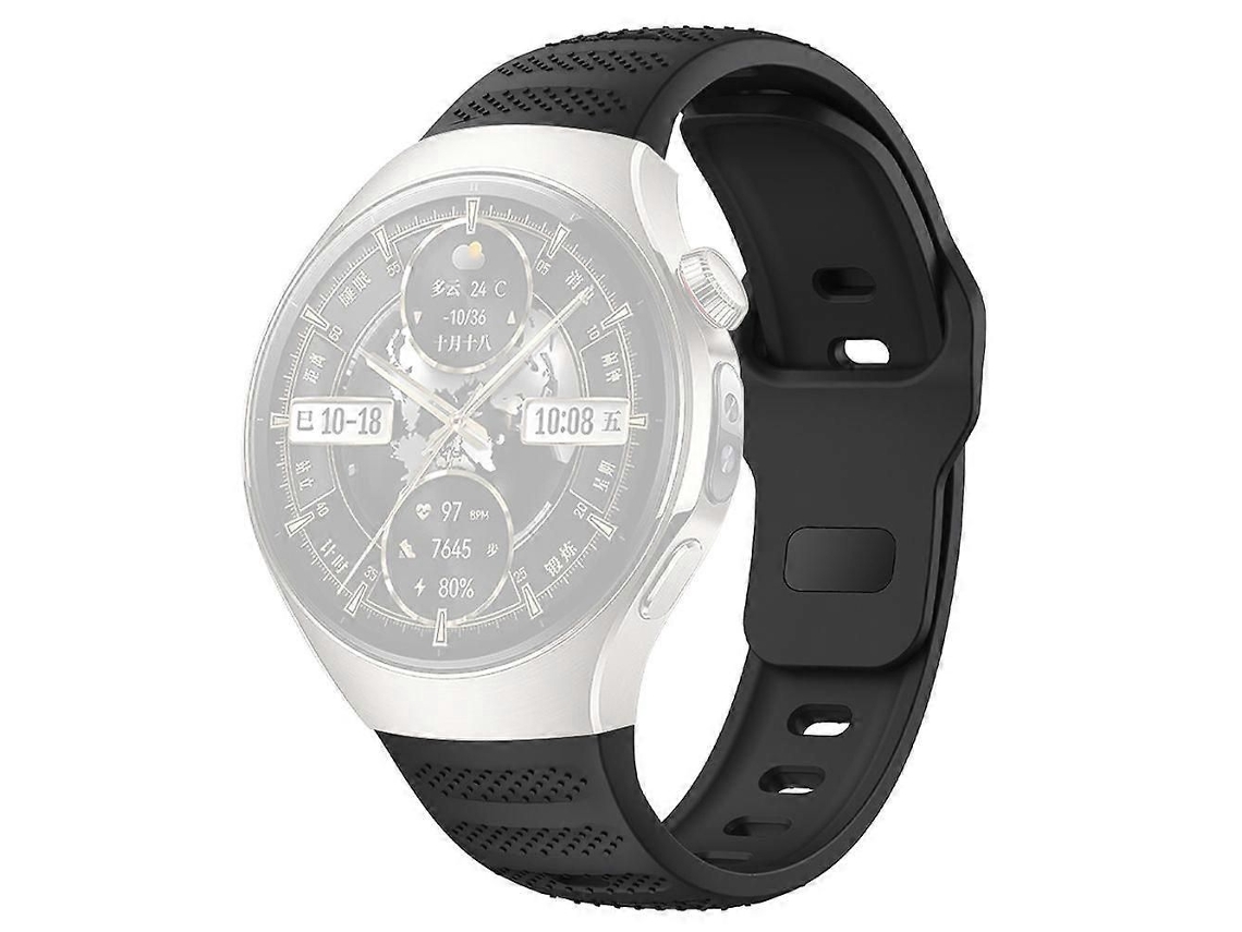 Pulseira De Silicone Com Textura De Bolinhas Para Smartwatch Huawei Watch 5 De 46 Mm