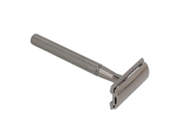 Aparador De Barba Manual De Bolso Vintage De Metal Duplex Para Homens E Mulheres Preto