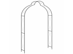Vidaxl Arco De Jardim 150x34x240 Cm Ferro Preto