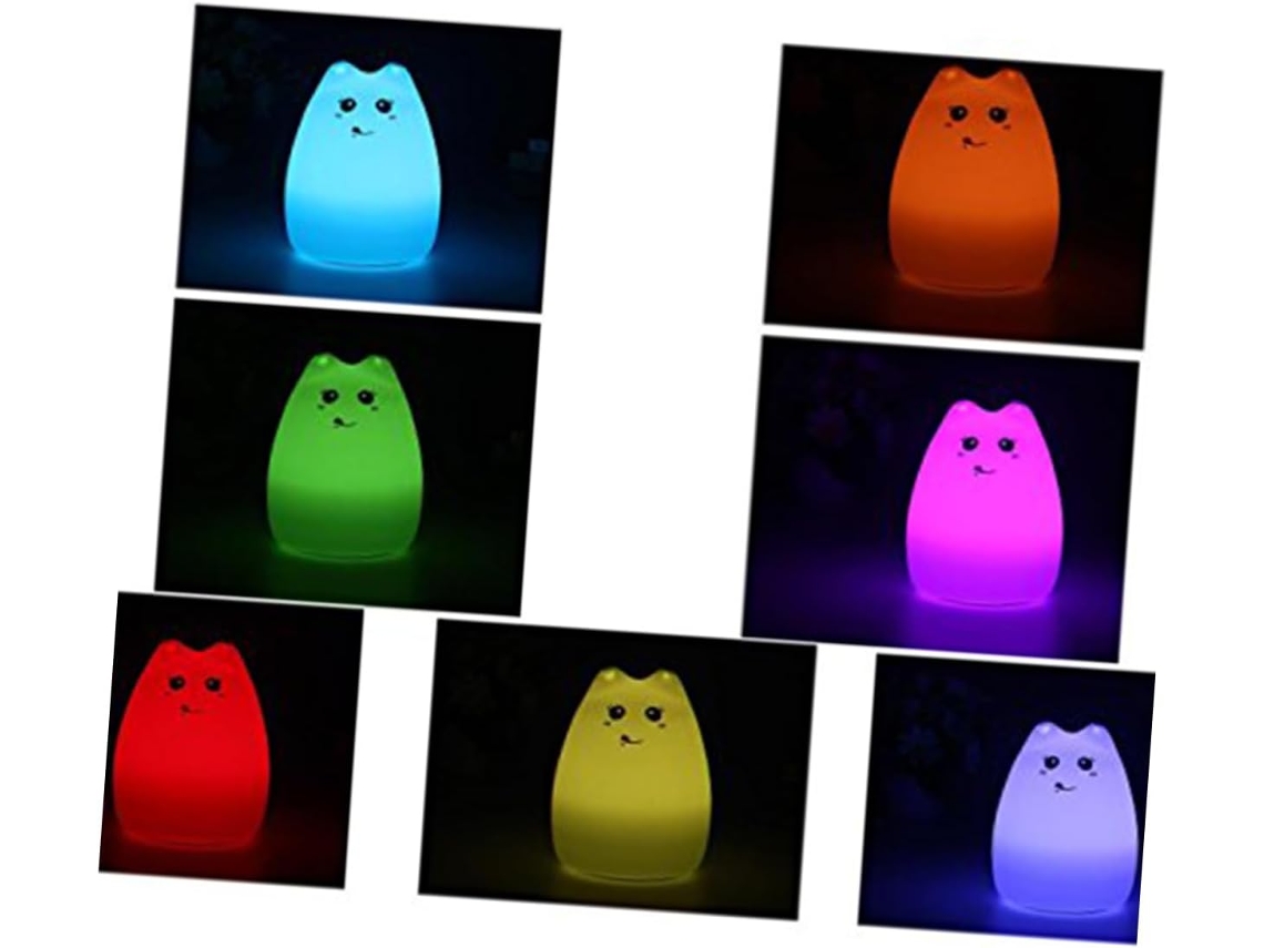 Luminária Noturna Led Silicone Para Quartos De Meninos E Meninas
