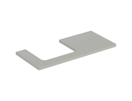 GEBERIT Um Prato de Lavatório Recortado À Esquerda para Lavatório de Bancada 105X3X47Cm 505.304.00.1