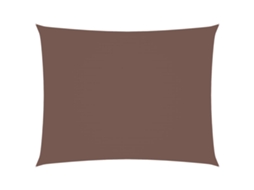Conjunto 1 Para-sol Estilo Vela Vidaxl Marrom Tecido (300 X 450 Cm)