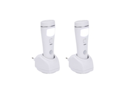2 Unidades de Lanterna Led com Sensor Branco