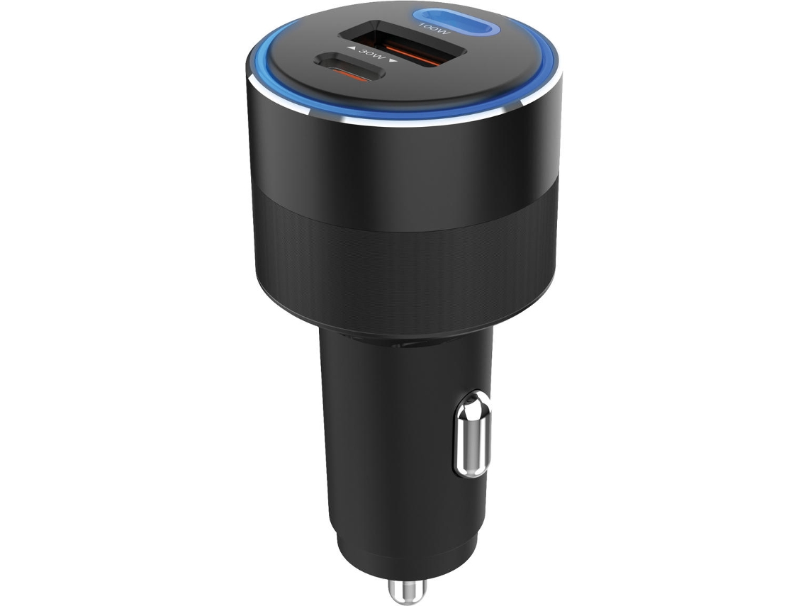 Carregador de Dispositivos Móveis SANDBERG Car Charger 3in1 (130W - USB-C - Preto)