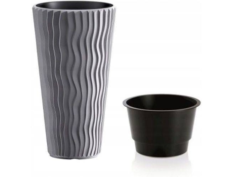 Vaso  Sandy Slim (Cinzento - 39 x 39 x 70.8 cm)