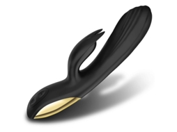 Vibrador De Massagem Prova Dgua De Cabea Dupla De 10 Frequncias Para Mulheres (preto)