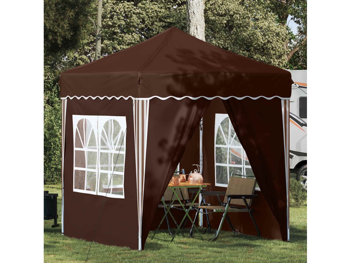 Vidaxl Tenda De Festa Pop-up 195 X 195 X 245 Cm Castanho Tecido Oxford