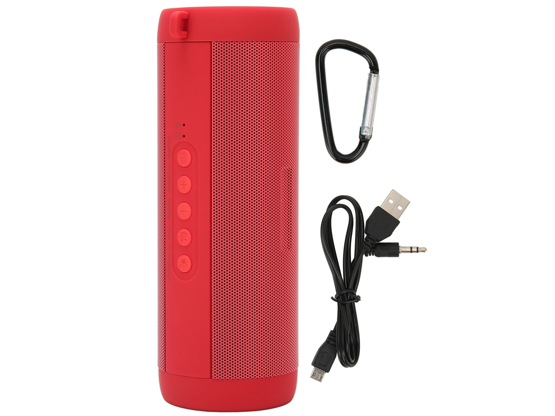 Caixa de Som Bluetooth LAXISCREED À Prova D'água Portátil com Lanterna Vermelha