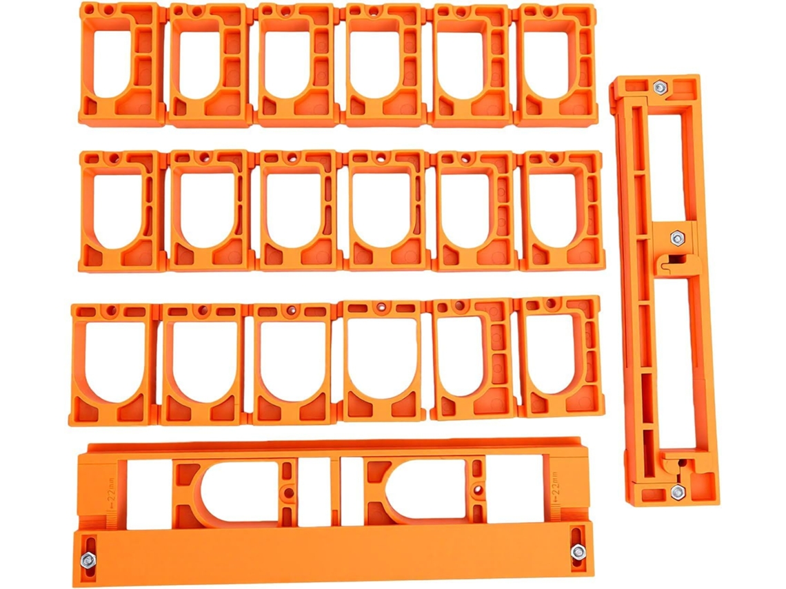 Kit De Instalação Dobradiças Ocultas Jiawu, Ajustável Com Fresa Para Portas De Armário, 20 Gabaritos, Design Robusto Em