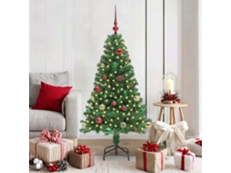 Vidaxl Árvore De Natal Artificial Verde 150 Cm Pvc, Aço E Plástico