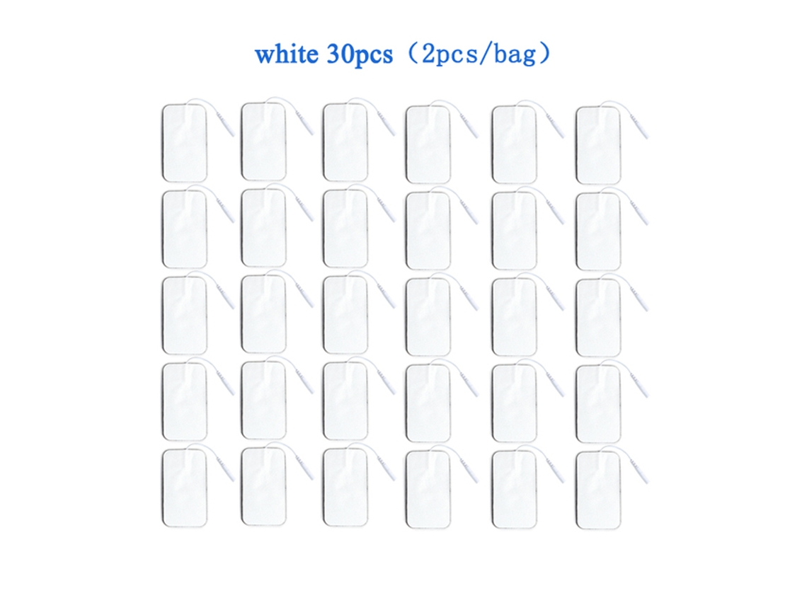 Elétrodos Adesivos CHRUI 30pcs 5x9cm para Ems (branco)