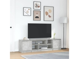 Vidaxl Móvel De Tv 188,5x41x50 Cm Derivados Madeira Cinzento Cimento
