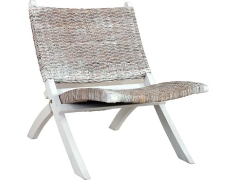 Cadeira  Relaxante Branco (Vime)