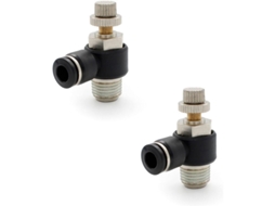 Conectores Neumáticos de 6mm, Conexão Rápida, Cobre | S/MARCA