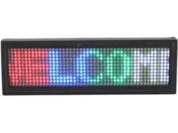 Crachá De Led Ftvogue, 12x48 Pixels, Controlado Por Aplicativo, Programável, Com Acessórios E Alfinete Para Restaurante