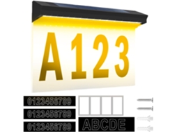 Painéis Solares, 12,44 X 2, Iluminam Números De Casas - Painel De Luz Com Eficiência Energética