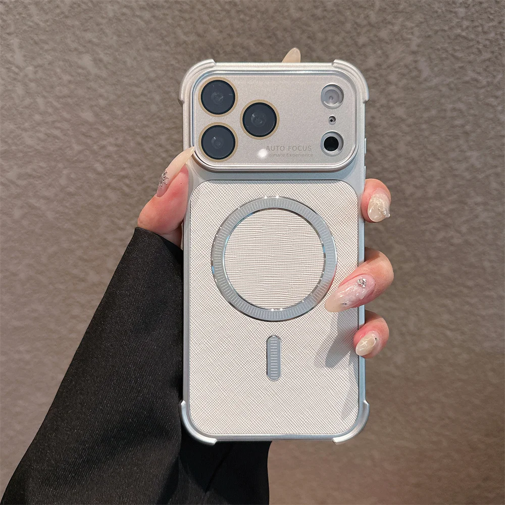 Capa Magnética Para Iphone 13 Pro (branco), Protege A Lente Da Câmera E É Resistente A Impactos.