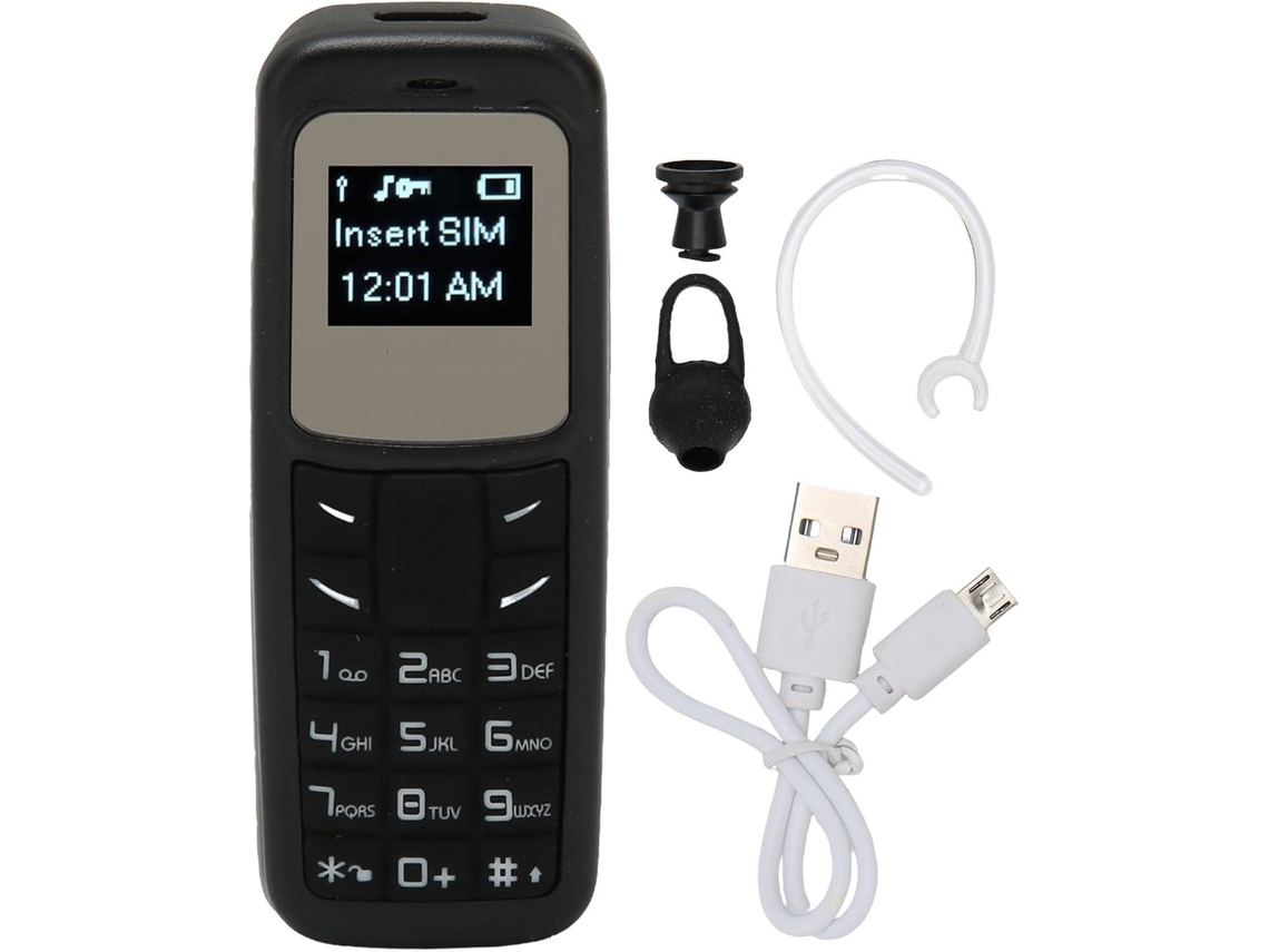 Mini Celular com Teclado, Transparente, em Abs, Leve e com Gancho. SFUSHOS