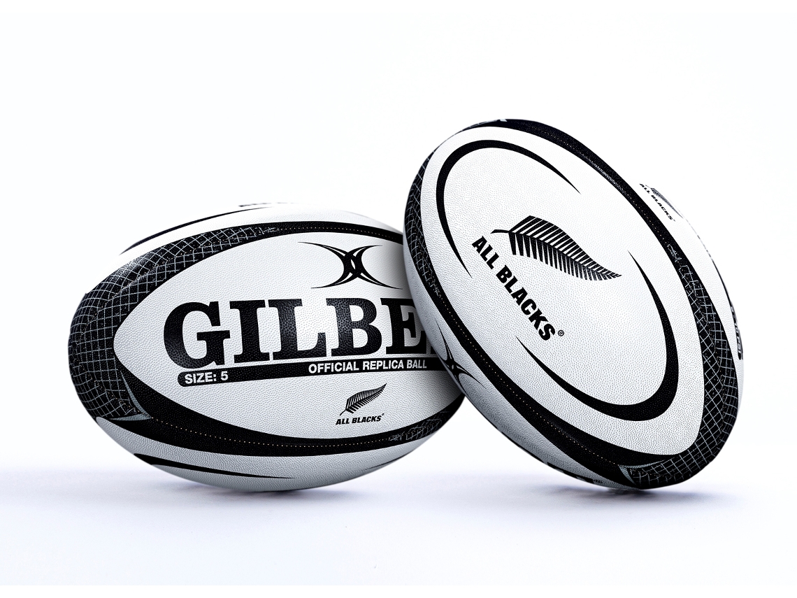 Bola de Rugby GILBERT Réplica Oficial All Blacks Tamanho 5