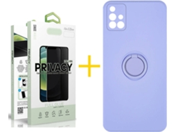 Capa + Película para Samsung Galaxy A71 SKYHE Roxo Lilás