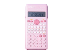 Calculadora Científica Rosa 240 Funções Display Lcd 2 Linhas Portátil | S/MARCA