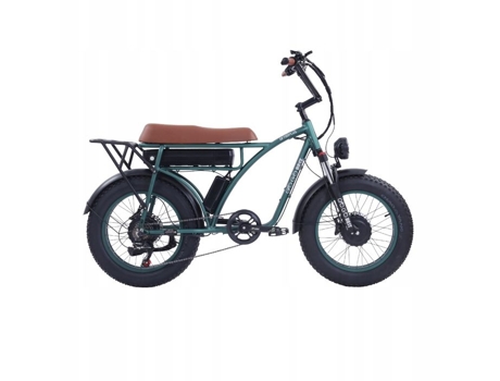 GOGOBEST Gf750 Plus Bicicleta Elétrica 50Km / H 80Km Roda de Alumínio 20 2000W 48V 17 5Ah Bateria Verde