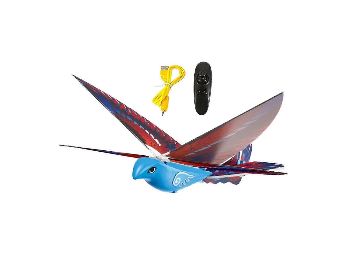 Brinquedo Pássaro Voador Rc, Asas Batentes, 2.4g, Azul