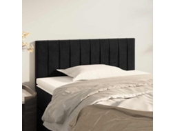 Vidaxl Cabeceira De Cama Veludo 80x5x78/88 Cm Preto