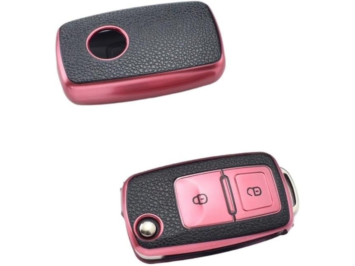 Capa De Tpu Para Chave Carro Com 2 3 Botões, Compatível Com Vw Skoda Seat Mk4 Bora Jetta Passat Polo Touran Golf Capa