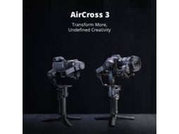 Gimbal MOZA AirCross 3 (Bluetooth - Autonomia: 20 Horas - Preto)