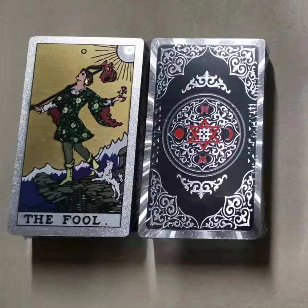 Cartas De Tarô, Prensadas A Quente Em Pvc, Impermeáveis E Resistentes Ao Desgaste, Para Jogos De Adivinhação.
