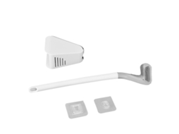 Escova de Vaso Sanitário de Golfe Pendurável com Cabo Longo Limpeza 360° Branco S/MARCA