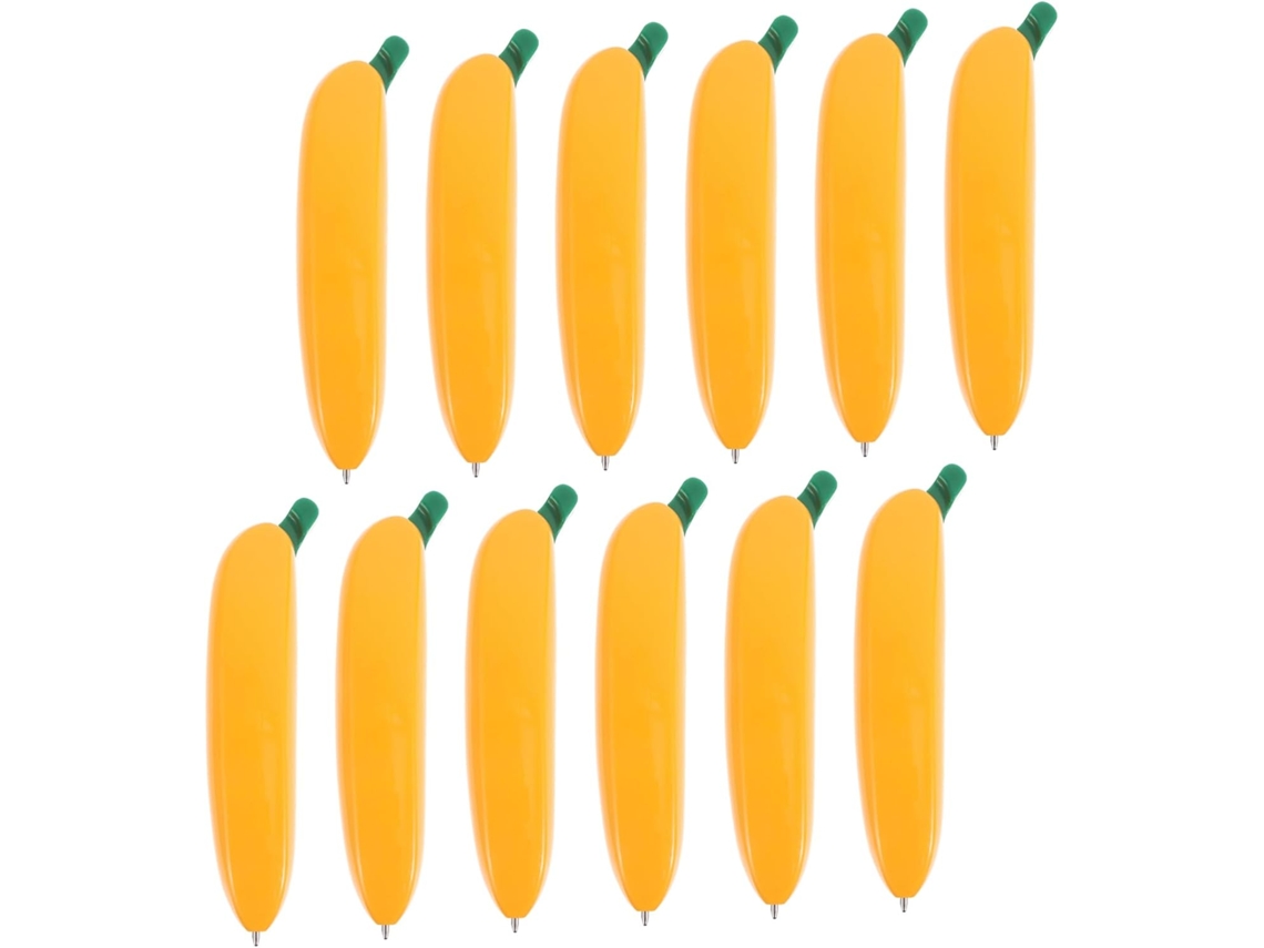 Conjunto De 12 Canetas Esferográficas Em Formato De Banana Da Sewacc