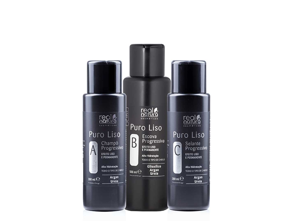 Coffret de Cabelo REAL NATURA Escova Progressiva Pack