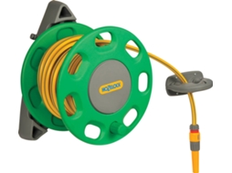 Hozelock Enrolador mangueira 30 m + mangueira 15 m montagem parede