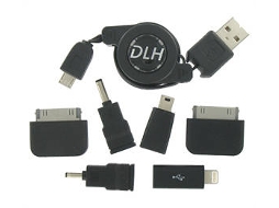 Cabo de Dados DLH (USB A - Micro USB - 75 cm - Preto)