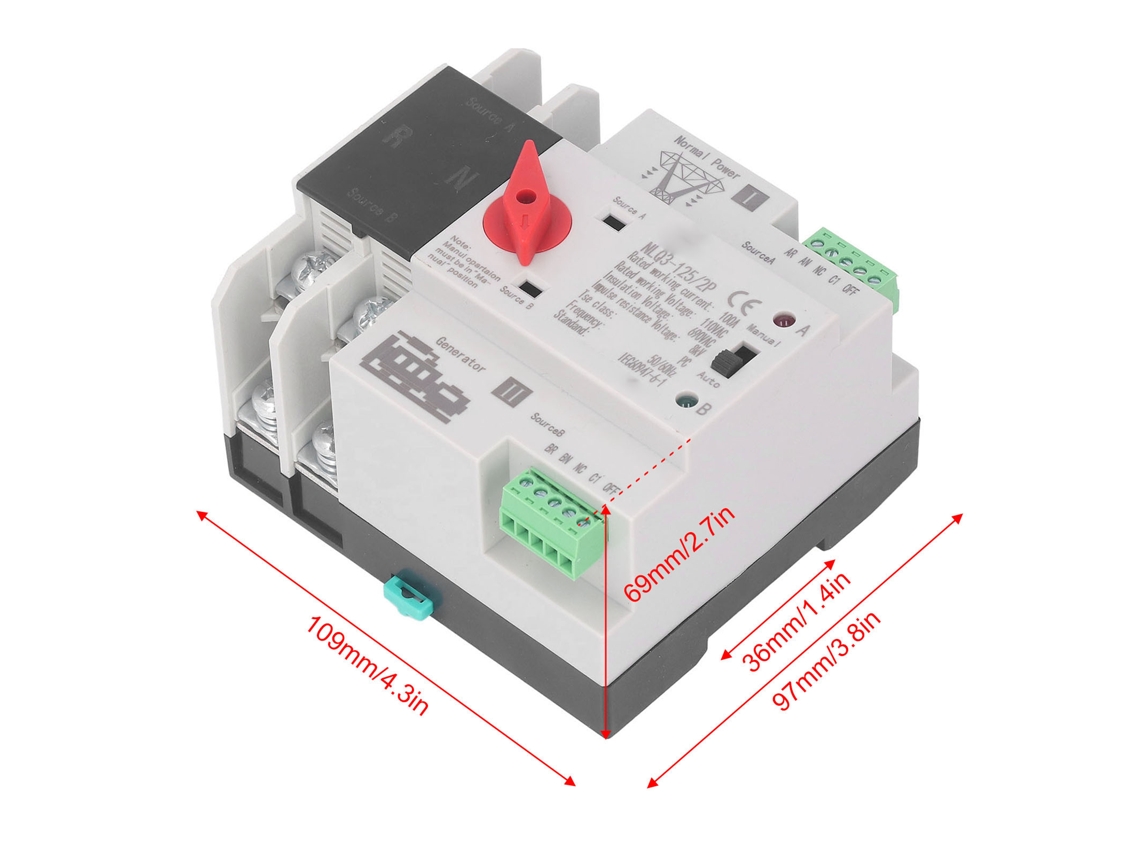 Interruptor Automático De Transferência Dual 100a