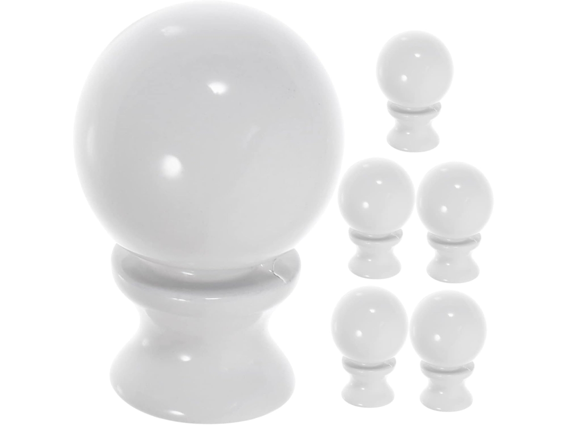 Conjunto De 6 Peças De Decoração Para Luminária Em Zinco - Suporte Para Lâmpada E Acessório Prático