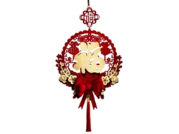 Decoração Porta Sorte Flor Prunus Lantanterna Ano Coelho 2023