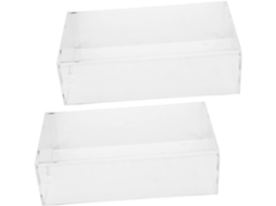 Capa Protetora para Mouse, Conjunto com 2 Unidades, Lavável, Durável, Acrílico Transparente SFUSHOS