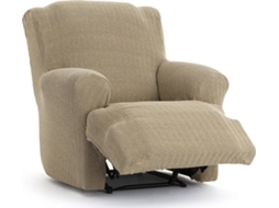 Capa de Poltrona Relax XL EYSA Premium Jaz Tecido Multielástico (110 x 80 x 120 cm - Poliéster e Algodão - Beige)